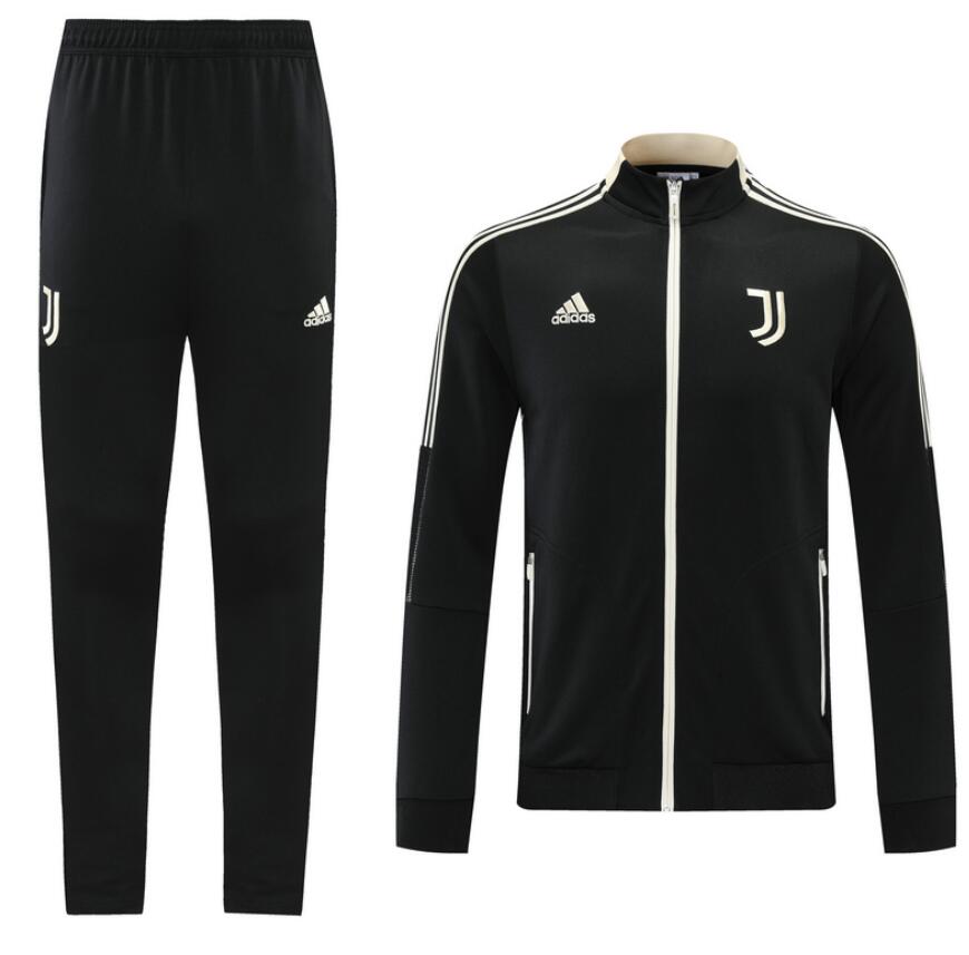 2021/22 Juventus Black Training Kits Jacket with Pants